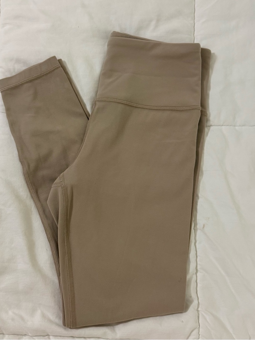 ATHLETA butter soft athletic leggings size small soft tan